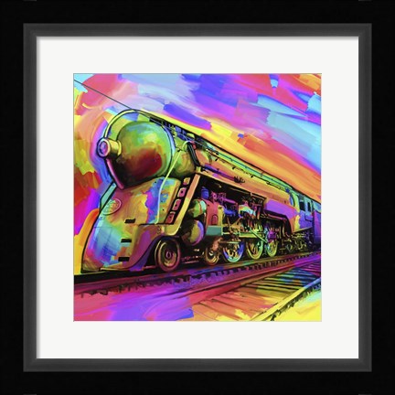 Framed Pop Art - Train Print