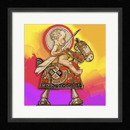 Framed Pop Art New Year Baby Print