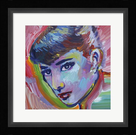 Framed Audrey Hepburn Print