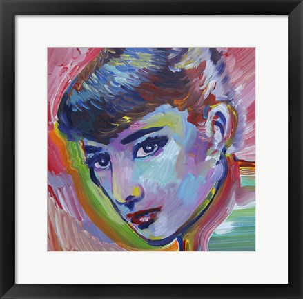 Framed Audrey Hepburn Print