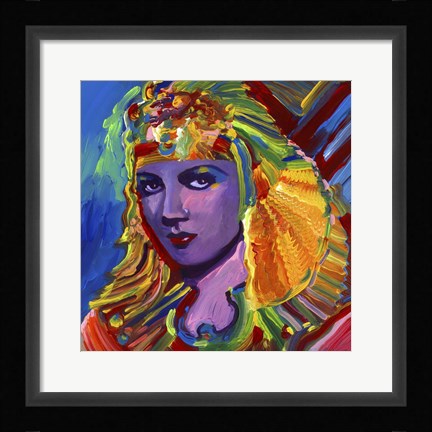 Framed Claudette Colbert Cleopatra Print