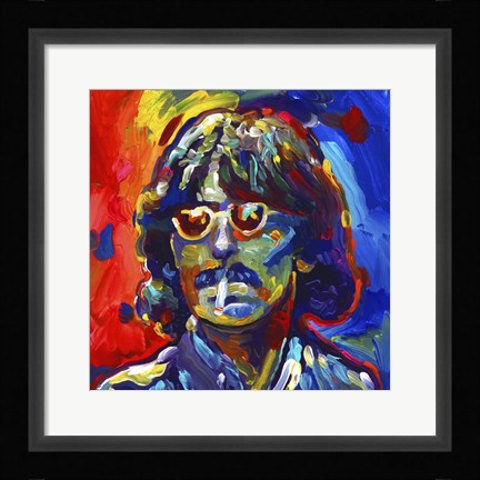 Framed George Harrison Glasses Print
