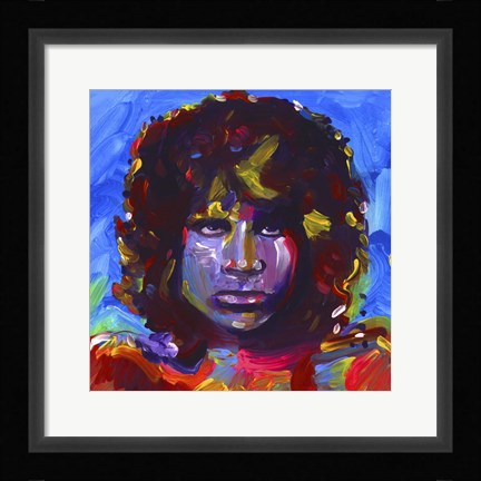 Framed Jim Morrison Print