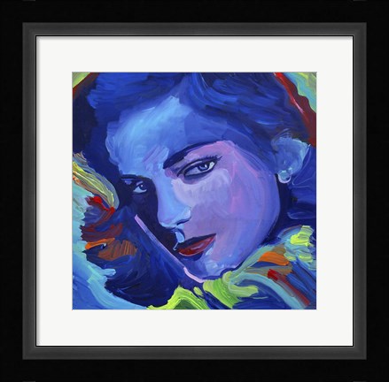 Framed Lauren Bacall Print