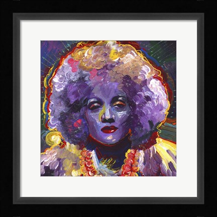 Framed Marlene Deitrich Vodoo Print