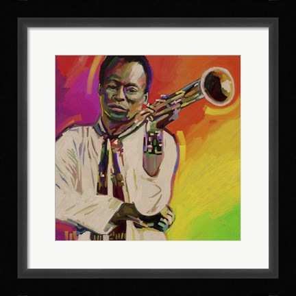 Framed Miles Davis Print
