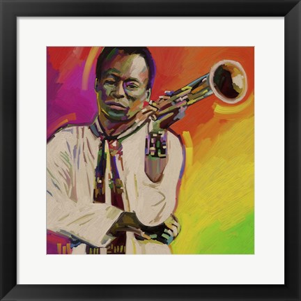 Framed Miles Davis Print