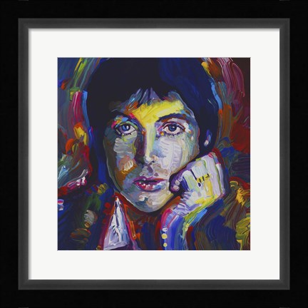 Framed Paul Mccartney Print