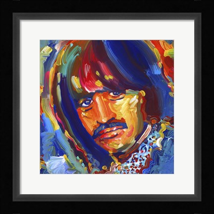 Framed Ringo Starr Print