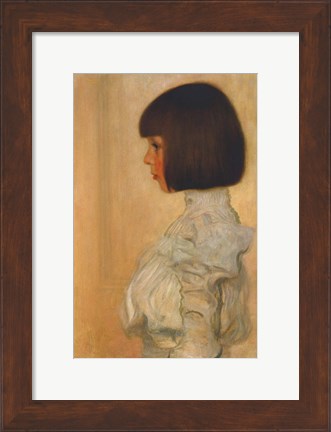 Framed Portrait of Helene Klimt Print