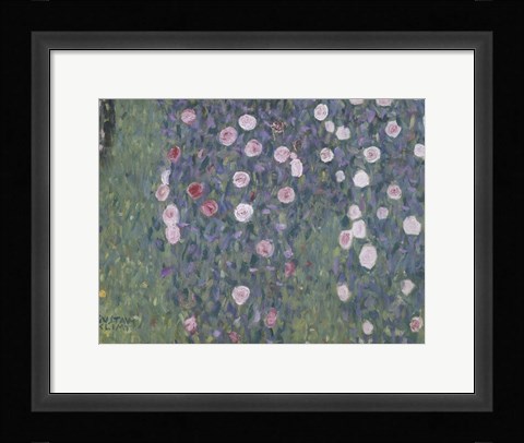 Framed Rosiers Sous Les Arbres Print