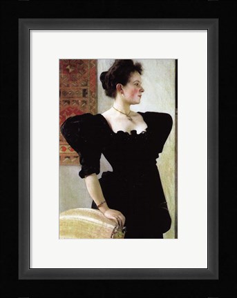 Framed Portrait of Marie Breunig Print