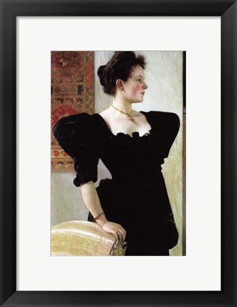 Framed Portrait of Marie Breunig Print