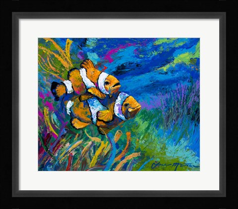 Framed First Date - Smiling Clownfish Print