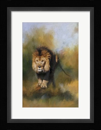Framed Spring Lion 1 Print