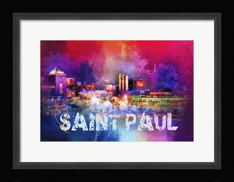 Framed Sending Love To Saint Paul Print