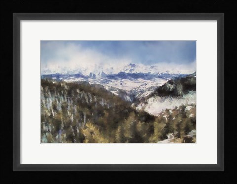 Framed Colorado Mountains 4 Print