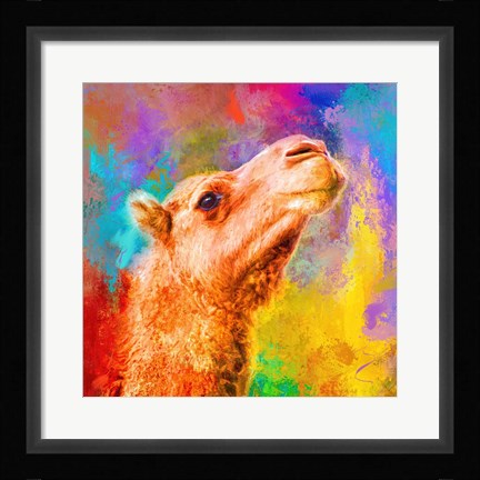 Framed Jazzy Camel Print