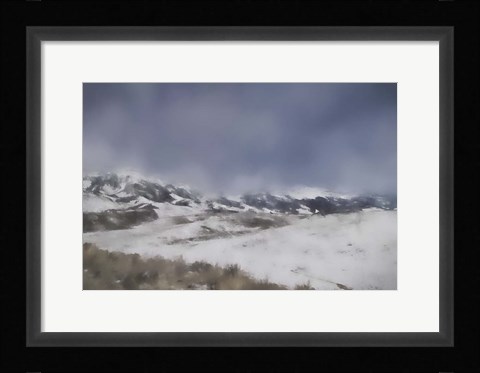Framed Winter Impressions In Colorado 5 Print