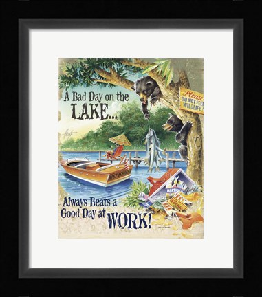 Framed Bad Day Bears Print