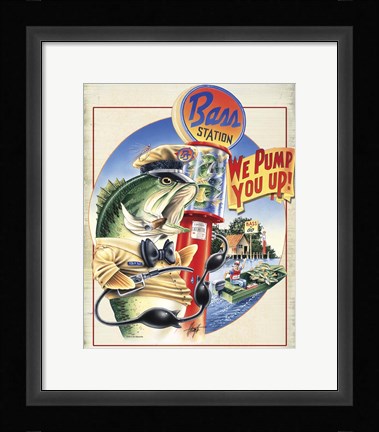 Framed Bass Station Print