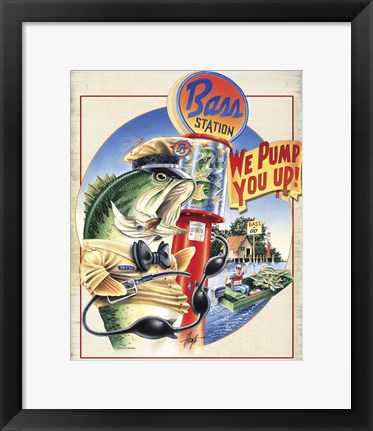 Framed Bass Station Print