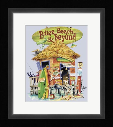 Framed Bilge Beach Beyond Print