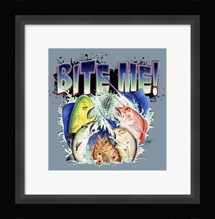 Framed Bite MeII Print