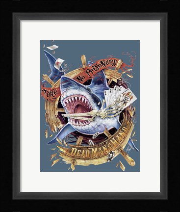 Framed Dead Man Hand II Print