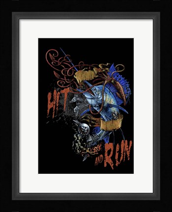 Framed Hit N run Print