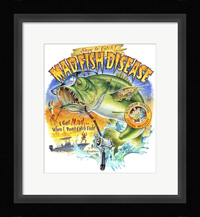 Framed Mad Fish Print
