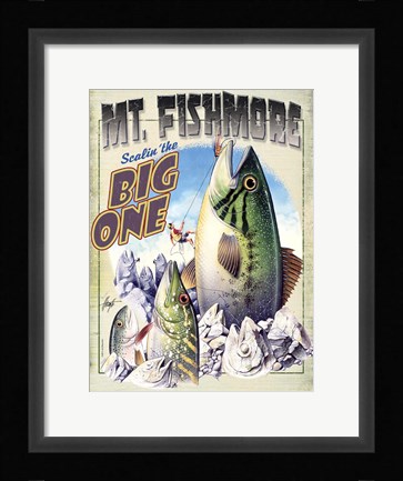 Framed Mt Fishmore Print