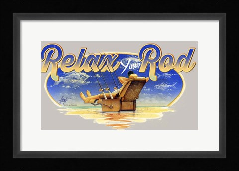 Framed Relax Rod Print