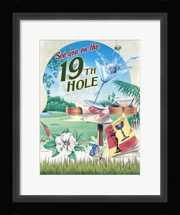 Framed 19th Hole Print