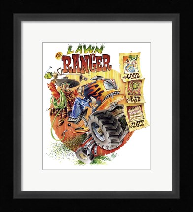 Framed Lawn Ranger Print