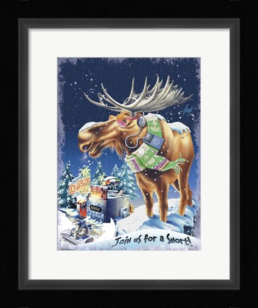 Framed Oasis Moose Print