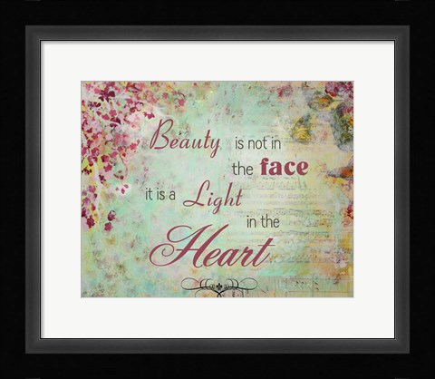 Framed Light in the heart Print