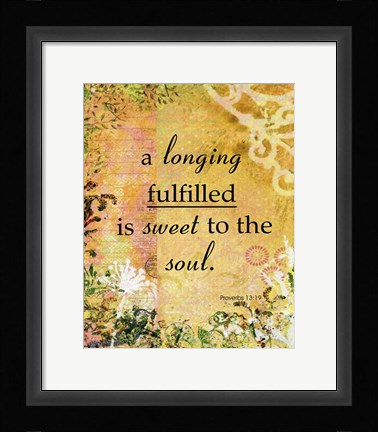 Framed Longing Fulfilled (whimsical theme) Print