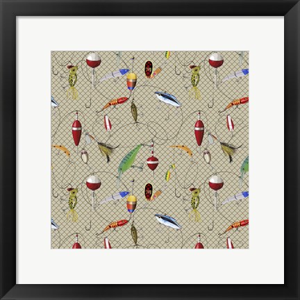 Framed Wilderness Lodge-J Print