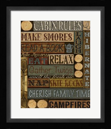 Framed Wilderness Lodge-K Print