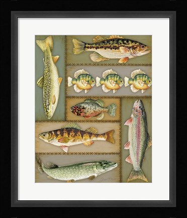 Framed Wilderness Lodge-M Print