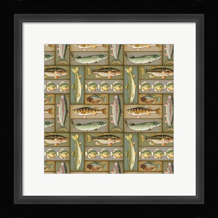 Framed Wilderness Lodge-N Print