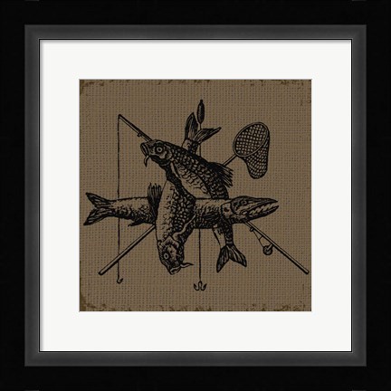 Framed Wilderness Lodge-Q10 Print