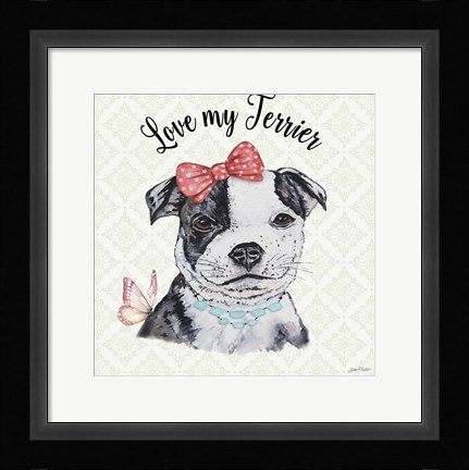 Framed Staffordshire Terrier Print