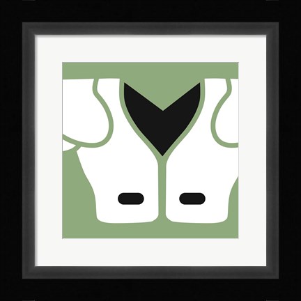 Framed Football Close-ups - Shoulder Pads Print