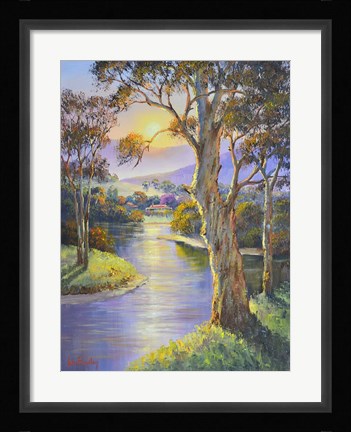Framed Barrington Sunset Print