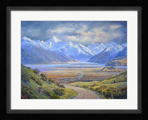 Framed Road into Erehwon N.Z. Print