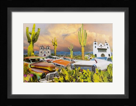 Framed Going to Two Churches Print