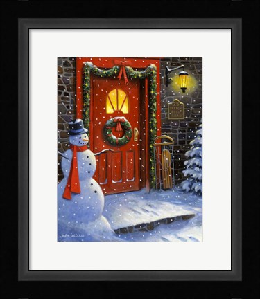 Framed 25 Sleigh Bell Road Print