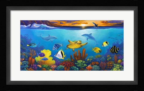 Framed Underwater Color Print